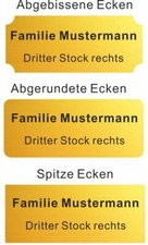 Türschild Messing inkl