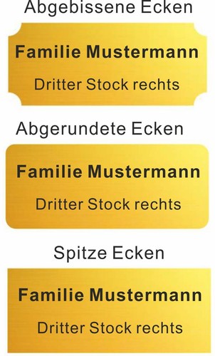 Türschild messing inkl - türschild,