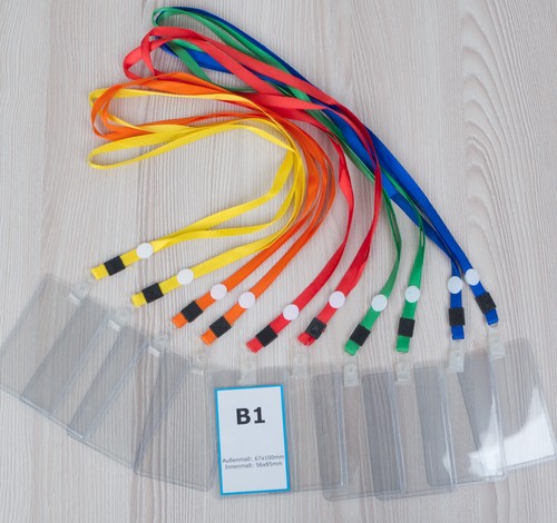 10x kartenhülle textilband - kartenhülle, +