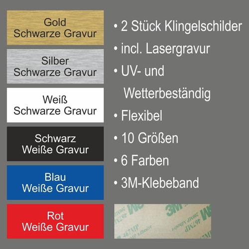 Stück klingelschild - stück,
