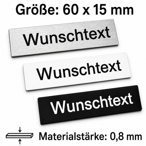 Klingelschild 60x15 - , mm