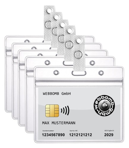 Ausweishülle zip - 5x,