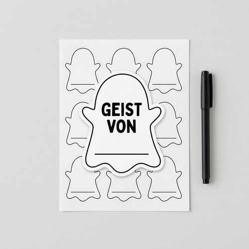 Geister namensschilder party - geister-namensschilder,