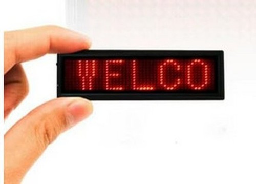 Bluethooth led namensschild - led,