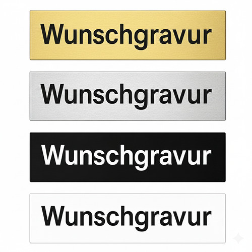 Namensschild mit gravur - mit, –