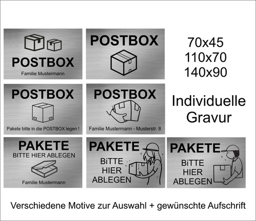 Briefkastenschild postbox - briefkastenschild,