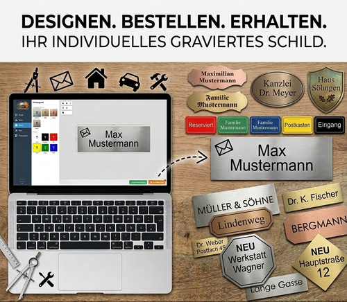 Namensschild für klingel - für,