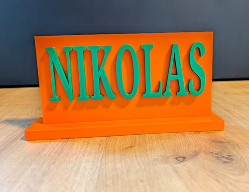 Personalisiertes namensschild - personalisiertes,