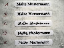 Namen Namens Etikett Label
