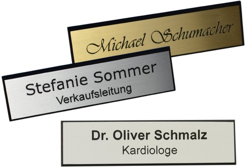 Namensschilder incl gravur - namensschilder, incl.gravur