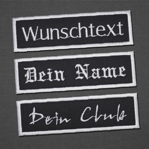 Aufnäher wunschtext - aufnäher,