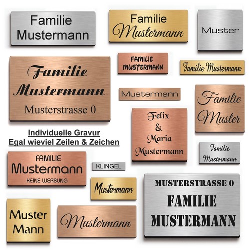 Türschild klingelschild - türschild,