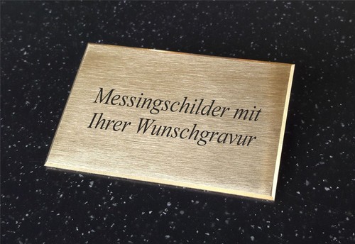 Messingschild grabschild - -,