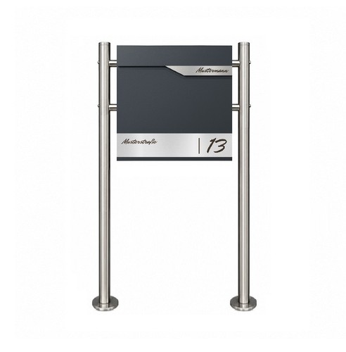 Standbriefkasten anthrazit mit